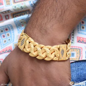 1 Gram Gold Plated Trending Design Pokal Bracelet for Men - Style D616