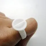 10 Double Chamber Adhesive and Pigment Holder Rings