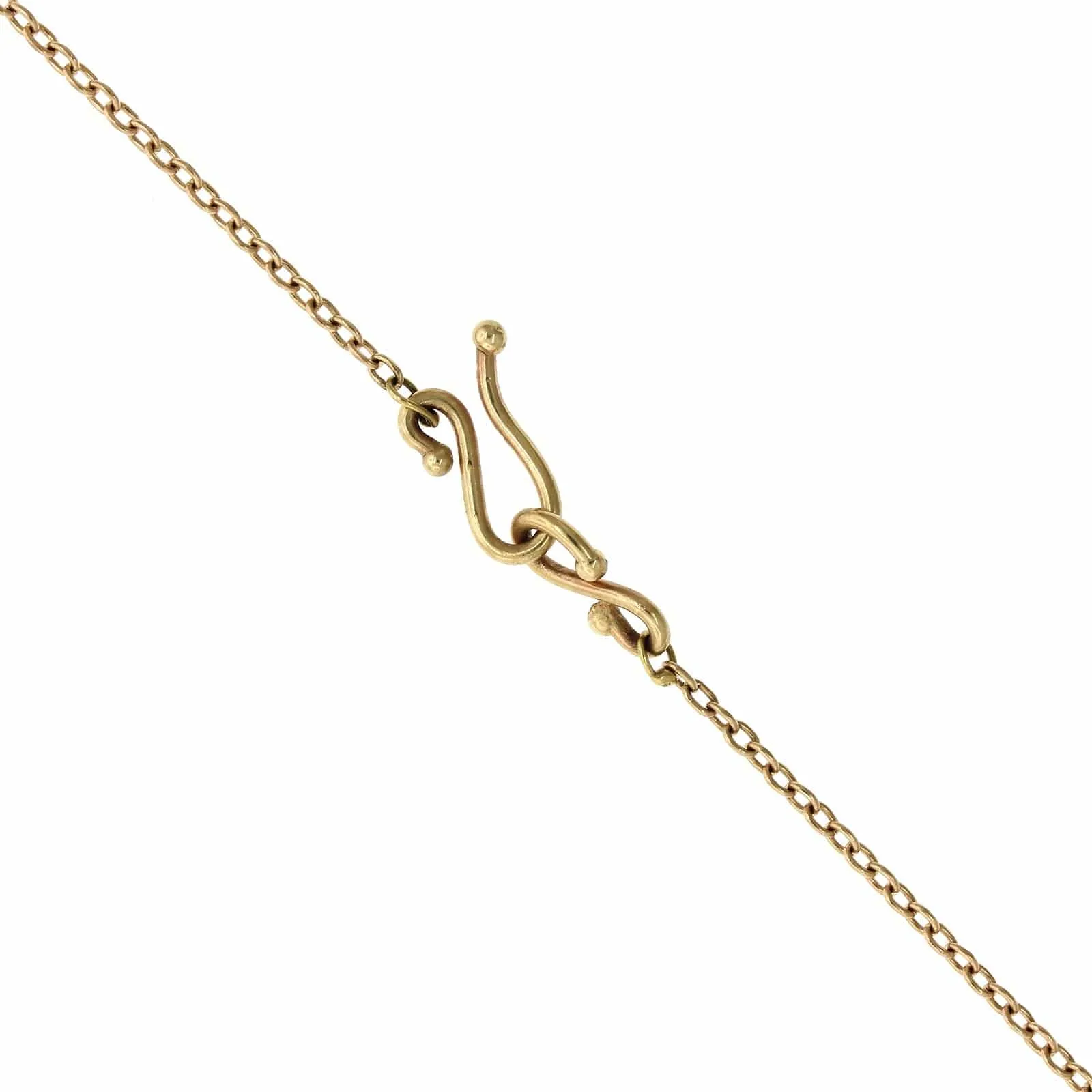 10K Yellow Gold Cluster Bezel Set Aquamarine Necklace