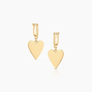 14k Fine Amaya Heart Earrings