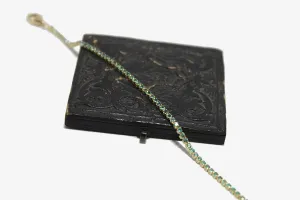 14k Gold Micro Emerald Tennis Bracelet
