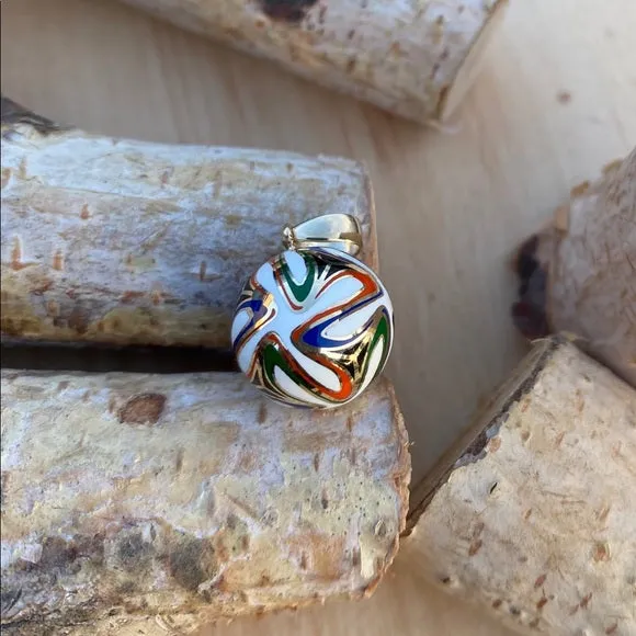14k Solid Gold FIFA Soccer Ball Pendant