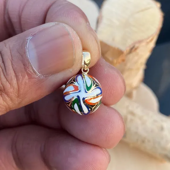 14k Solid Gold FIFA Soccer Ball Pendant