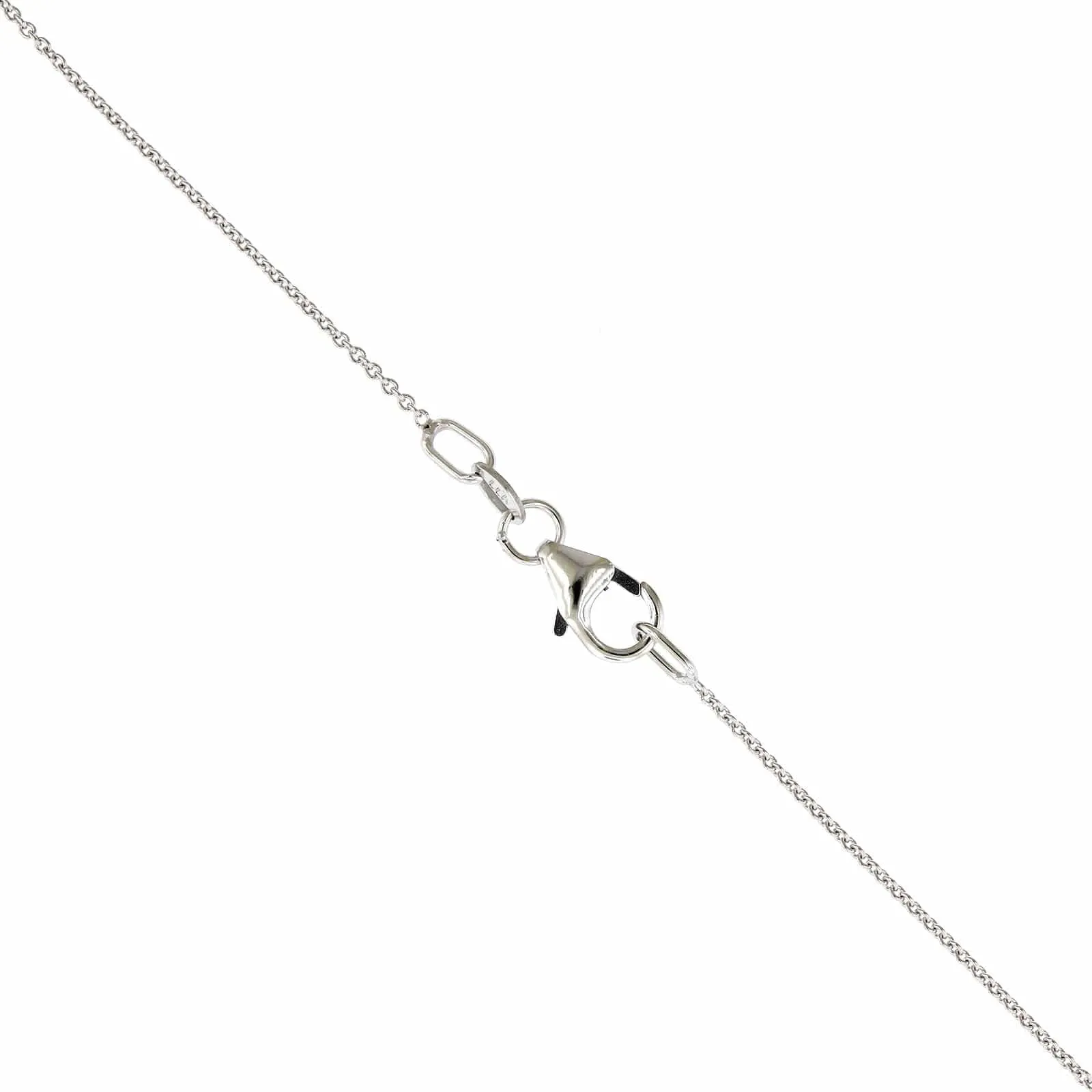 14K White Gold Cushion Aquamarine Pendant
