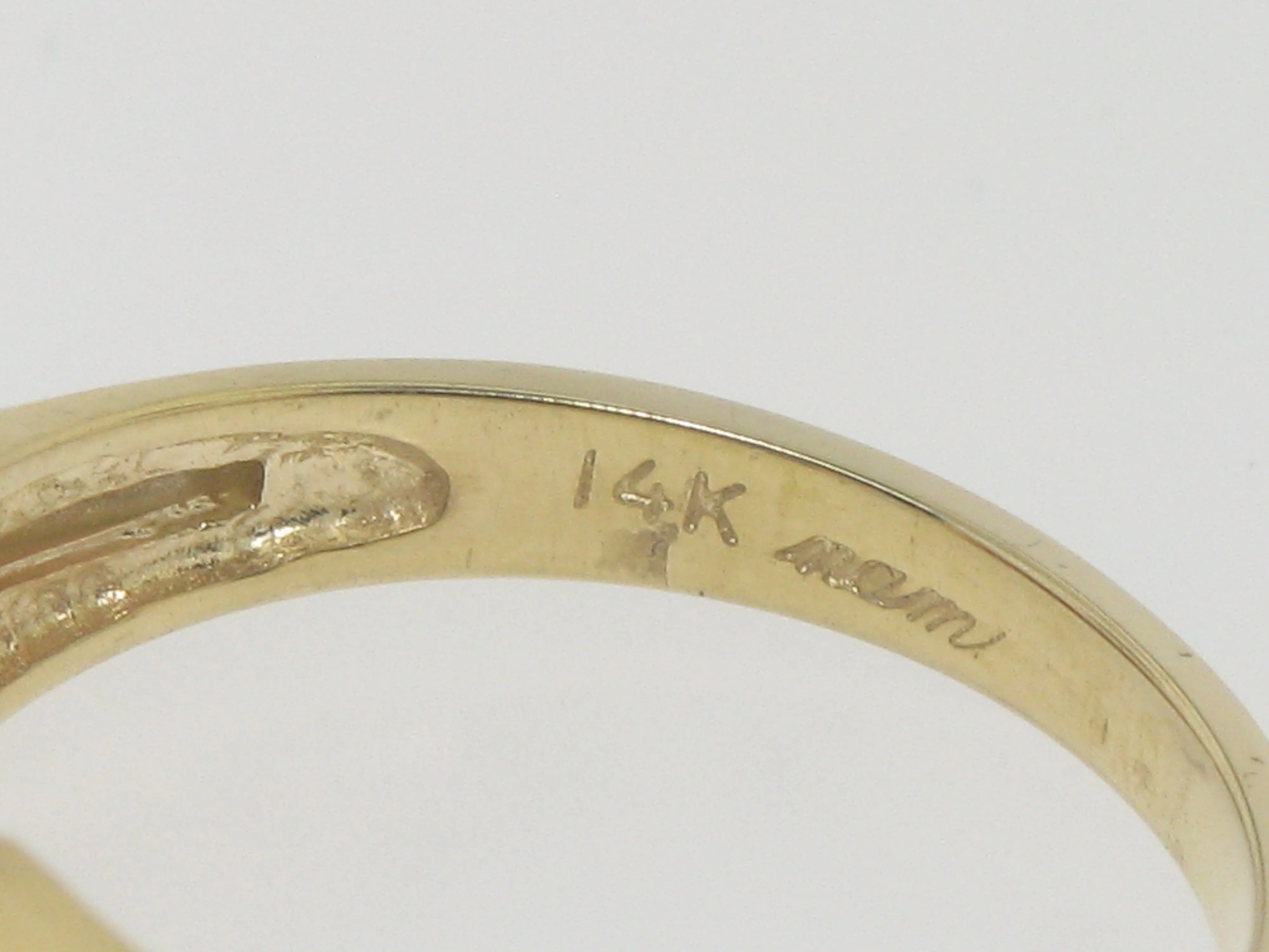 14K Yellow and White Gold Ladies Semi Mounting (4) .16 CTTW Size 6