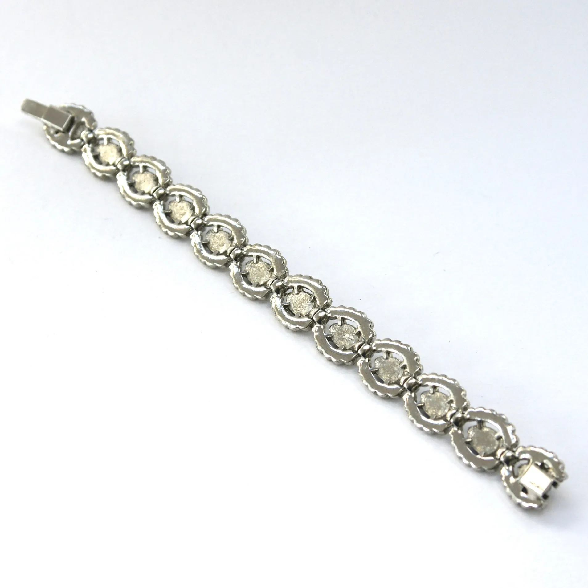 1960s Vintage Blue and Diamante Bracelet
