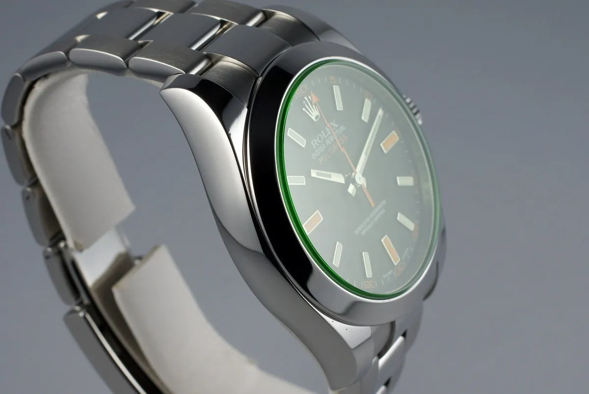 2009 Rolex Milgauss Green 116400V