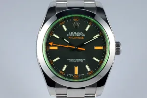 2009 Rolex Milgauss Green 116400V