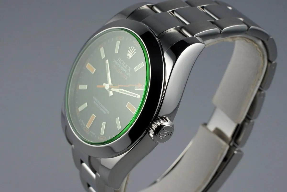 2009 Rolex Milgauss Green 116400V