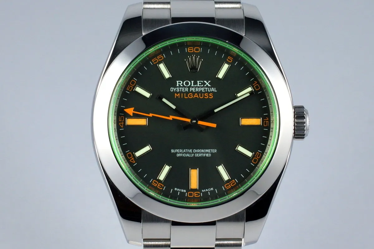 2009 Rolex Milgauss Green 116400V