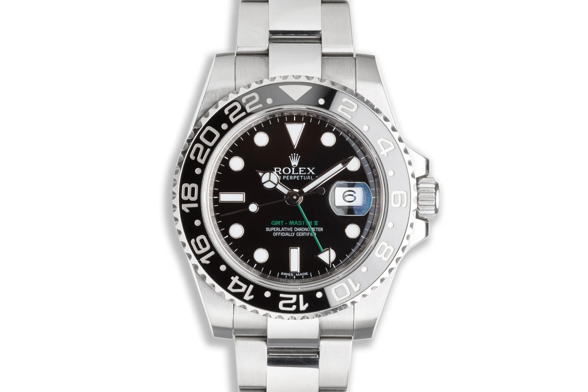 2012 Rolex GMT-Master II 116710LN Black Bezel with Box & Card