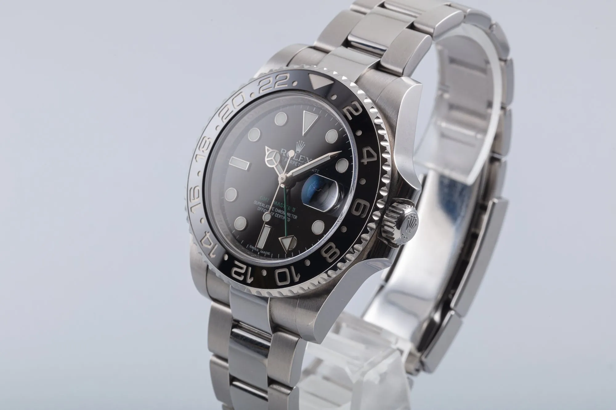 2012 Rolex GMT-Master II 116710LN Black Bezel with Box & Card