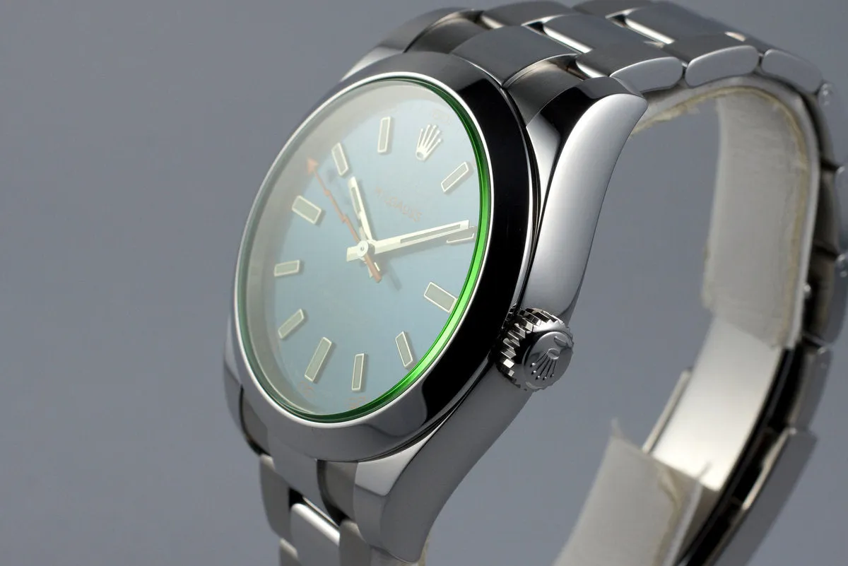 2016 Rolex Milgauss 116400GV with Box and Papers