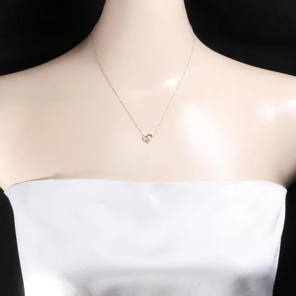 4℃ K10PG Aquamarine Diamond Necklace