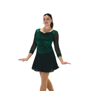 572 Figure Skating Sheen Of Green Dress