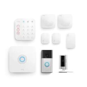 Alarm, Indoor Camera 2nd Gen   Battery Video Doorbell Pack - M