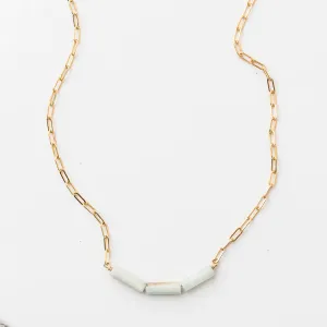 Amazonite Curve Necklace