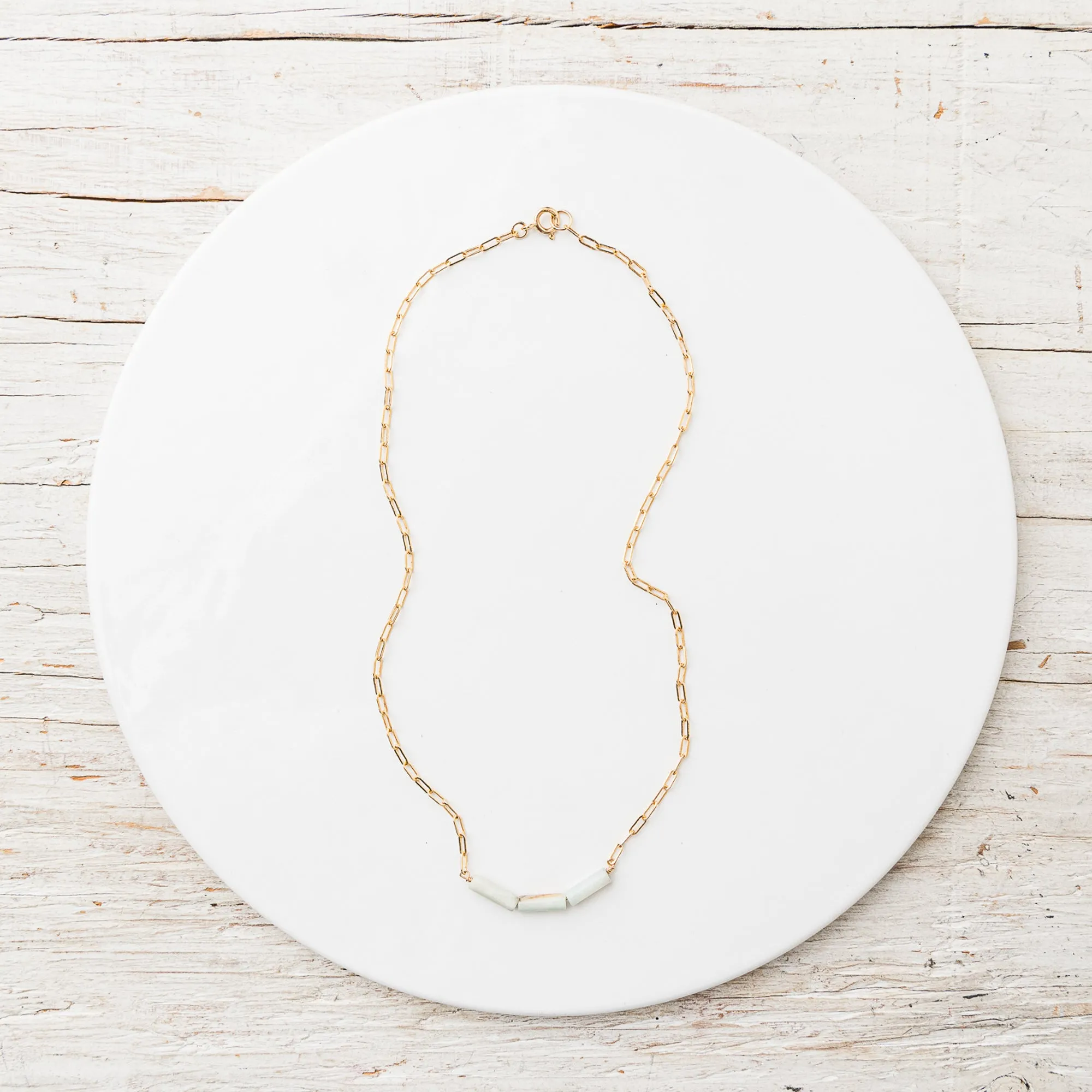 Amazonite Curve Necklace