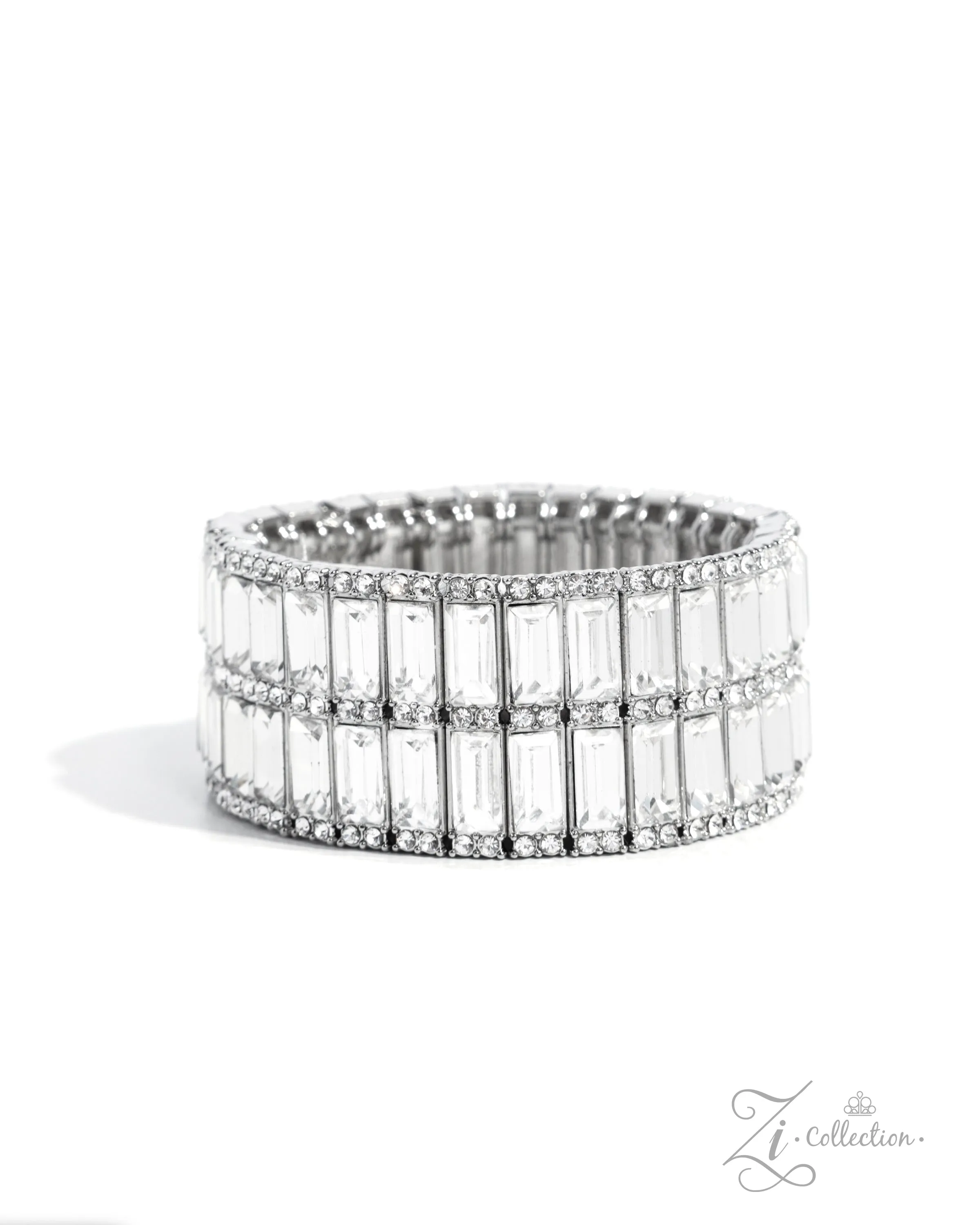 Ambitious Arrangement - White  - Zi Bracelet - Paparazzi Accessories