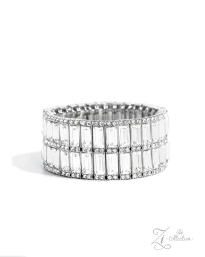 Ambitious Arrangement - White  - Zi Bracelet - Paparazzi Accessories