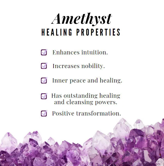 Amethyst and Diamond Alternate Half Eternity Ring