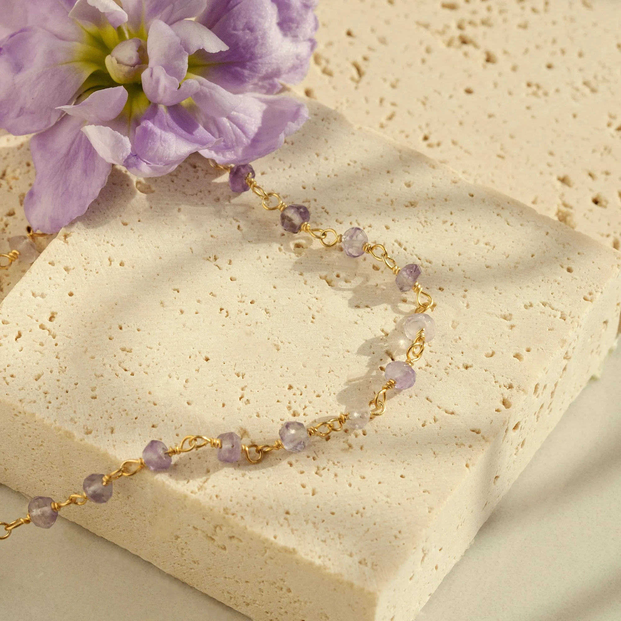 Amethyst Rosary Choker