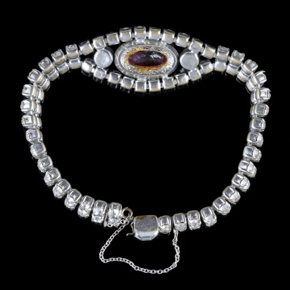 Antique Victorian Suffragette Bracelet Paste Circa 1900