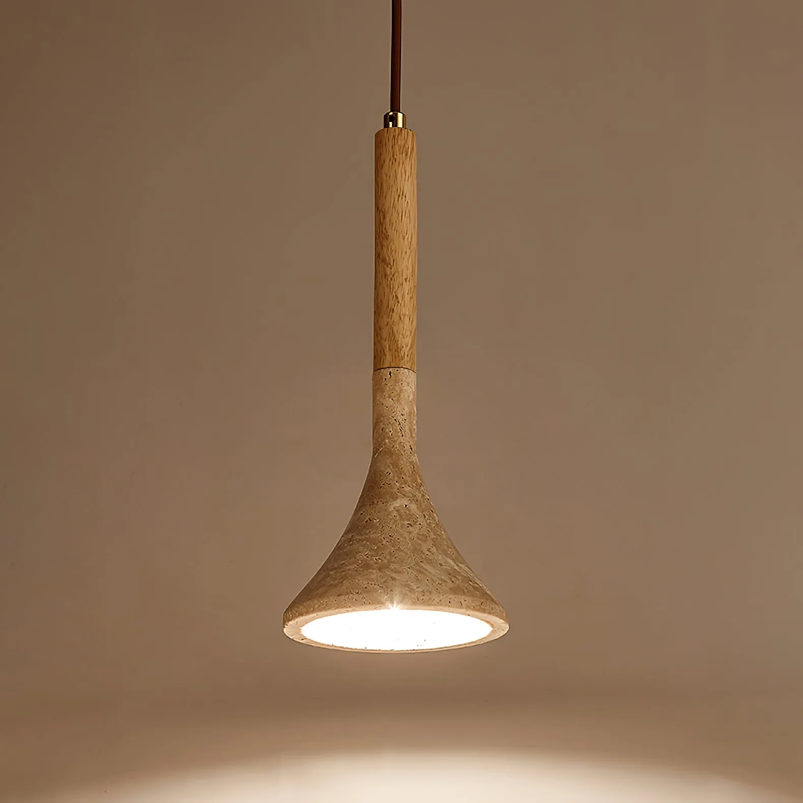 Aplomb Travertine Pendant Lamp