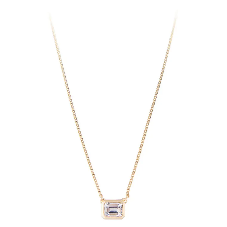 Aquamarine Deco Necklace