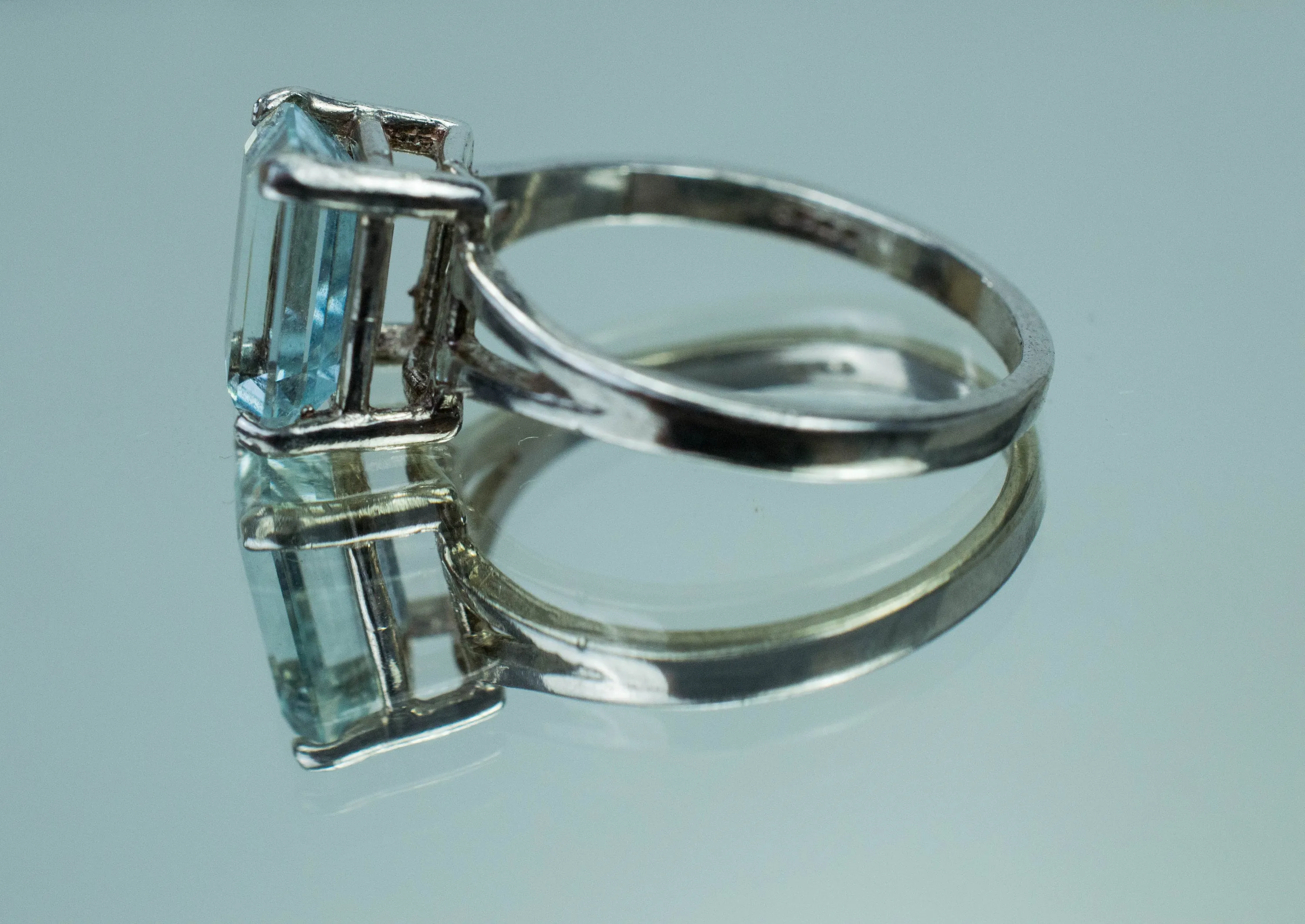 Aquamarine Ring, Genuine Untreated Brazilian Aquamarine; 1.790cts