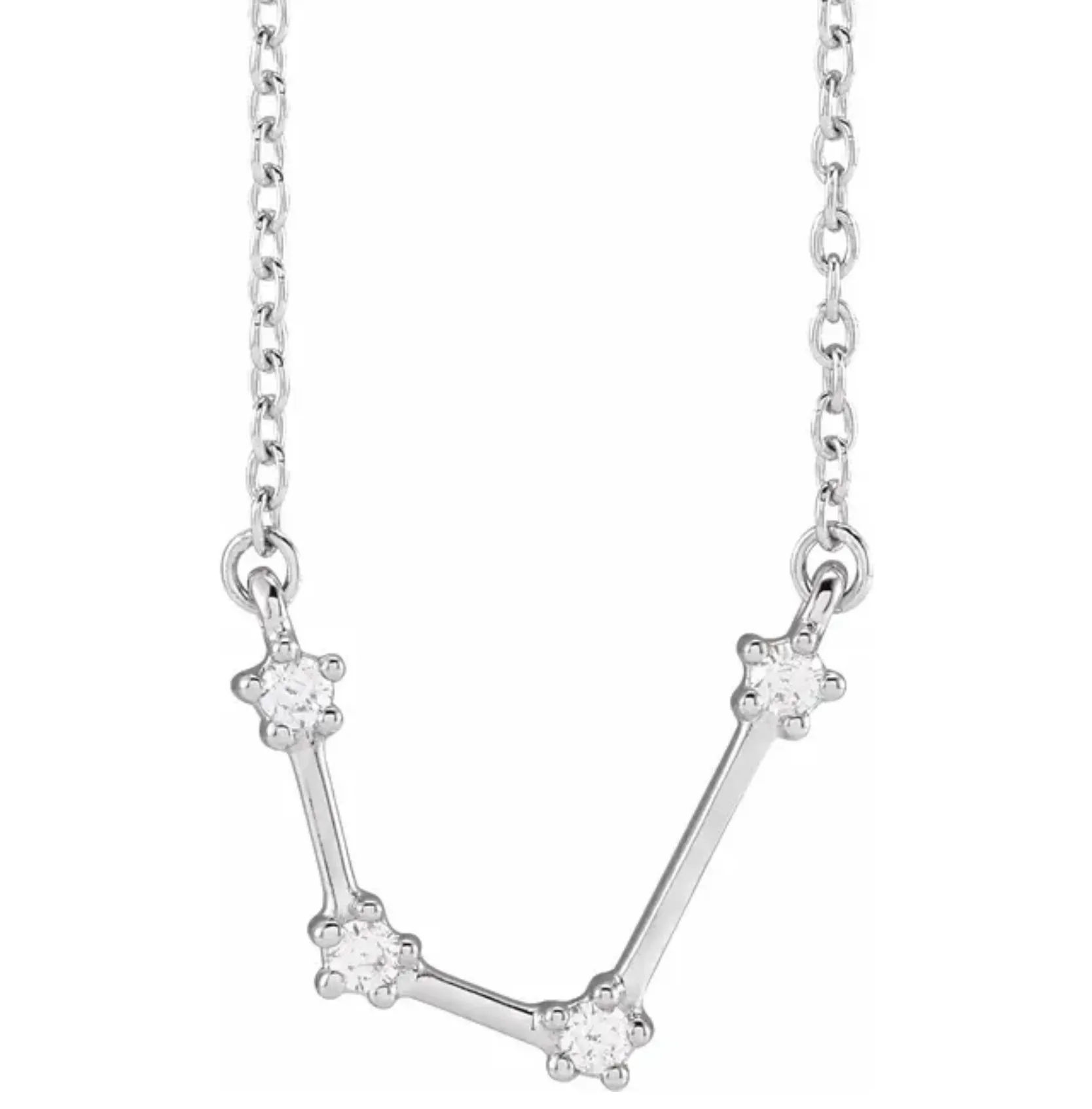 Aquarius Diamond Constellation Necklace