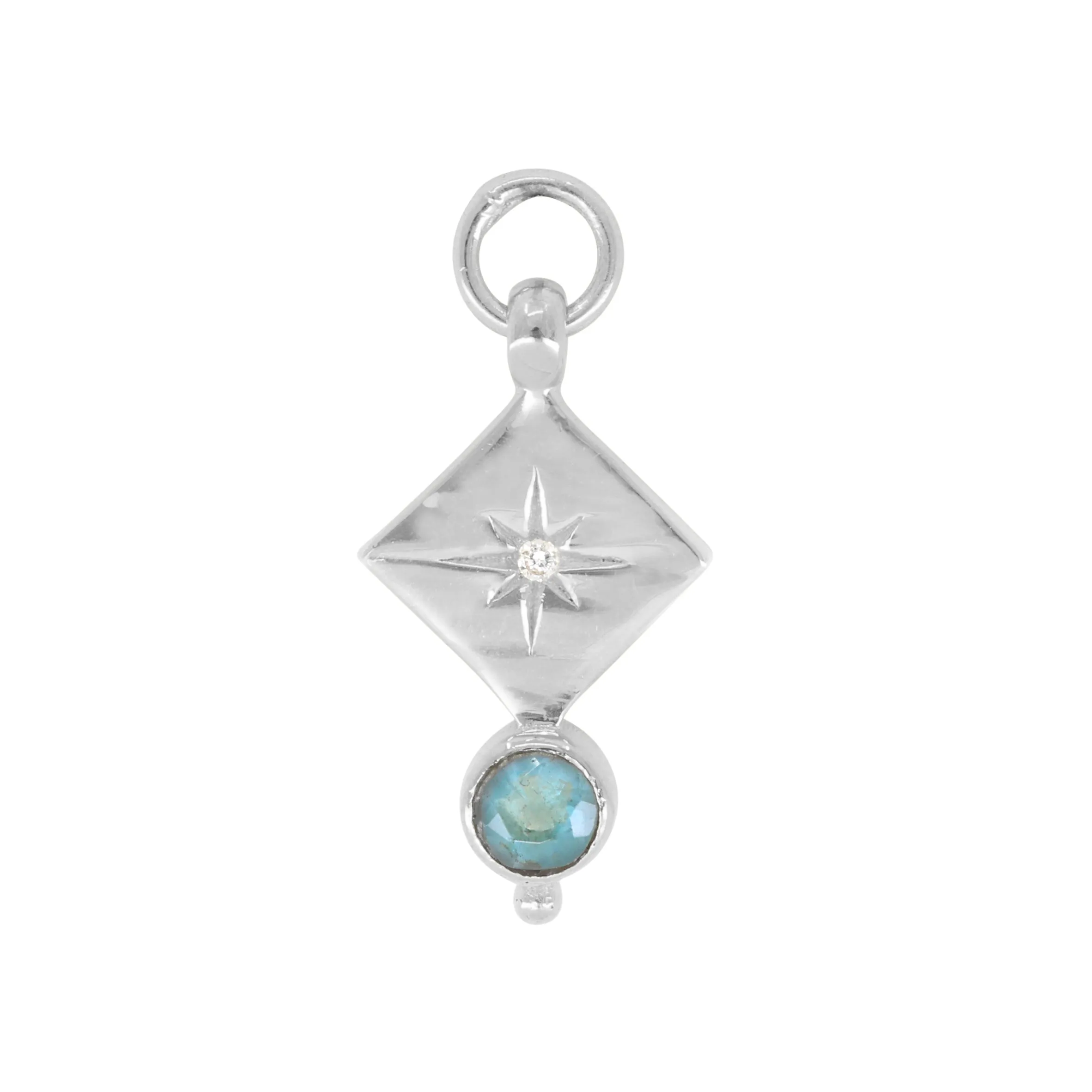 Ara Apatite Silver Charm
