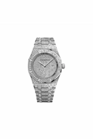 audemars piguet royal oak 18kt white gold 33mm diamond set ladies watch
