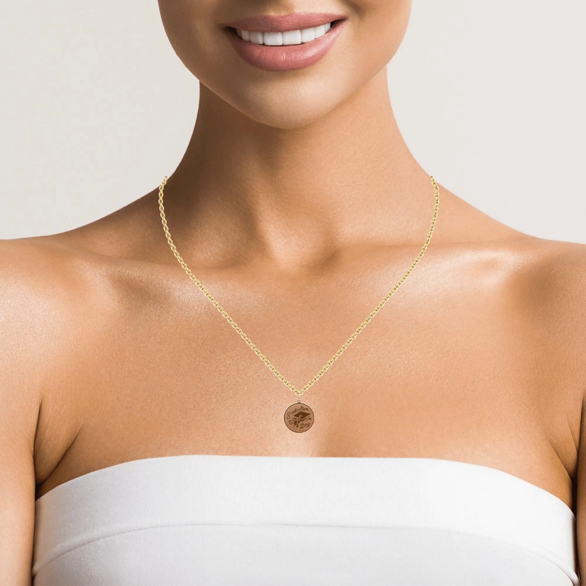Baikalla 14k Yellow Gold Graduation Day Pendant Necklace