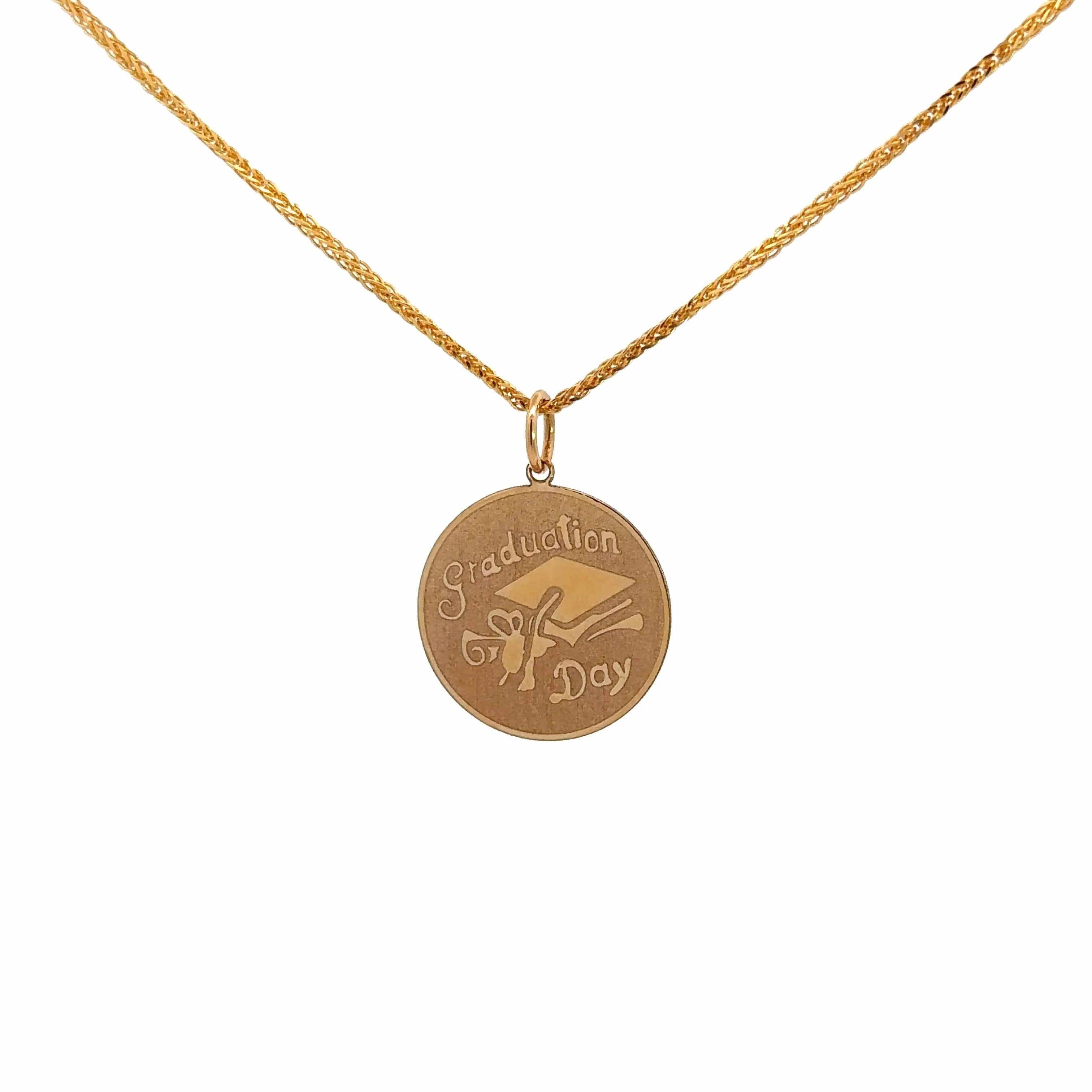 Baikalla 14k Yellow Gold Graduation Day Pendant Necklace