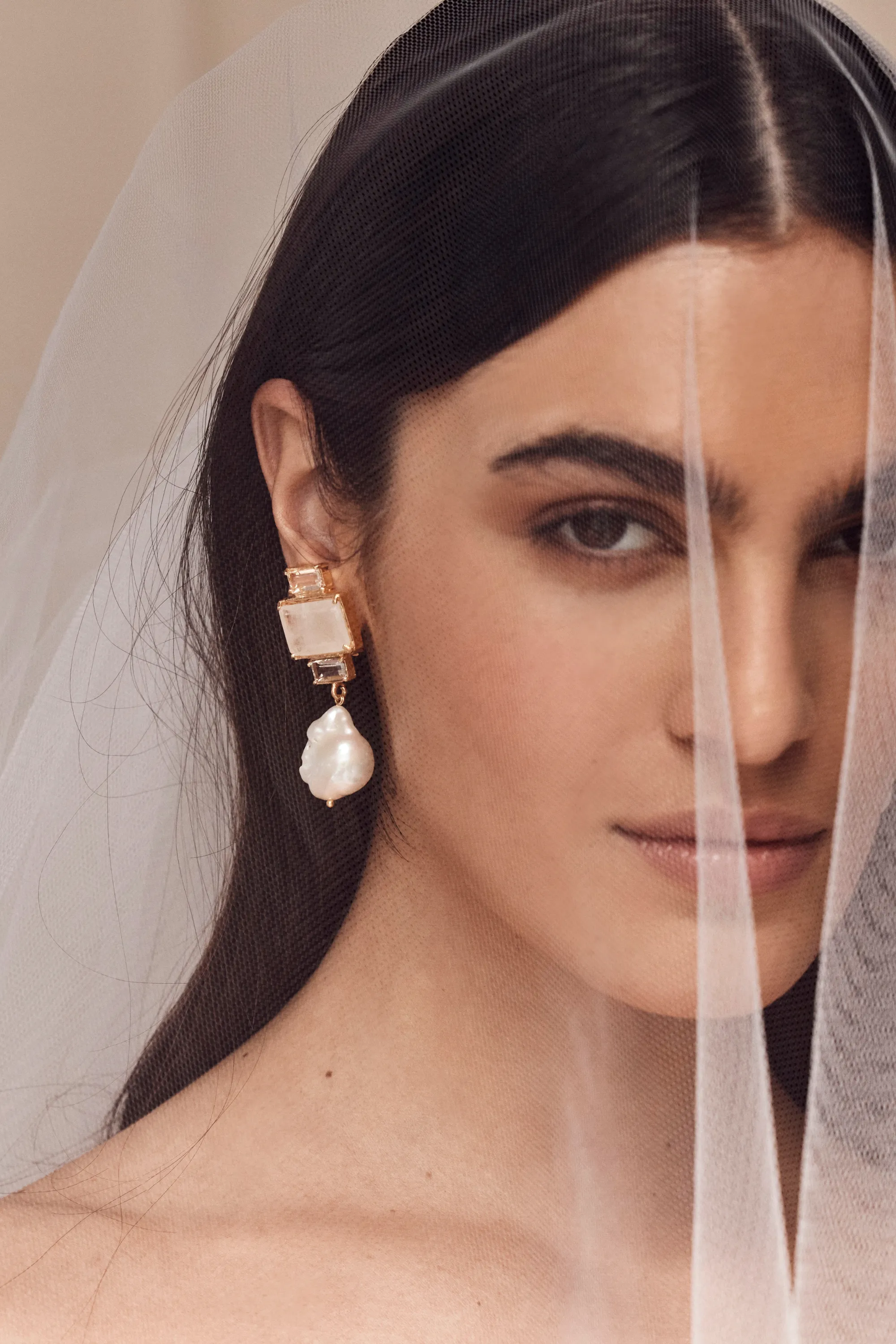 Bambina Earrings White
