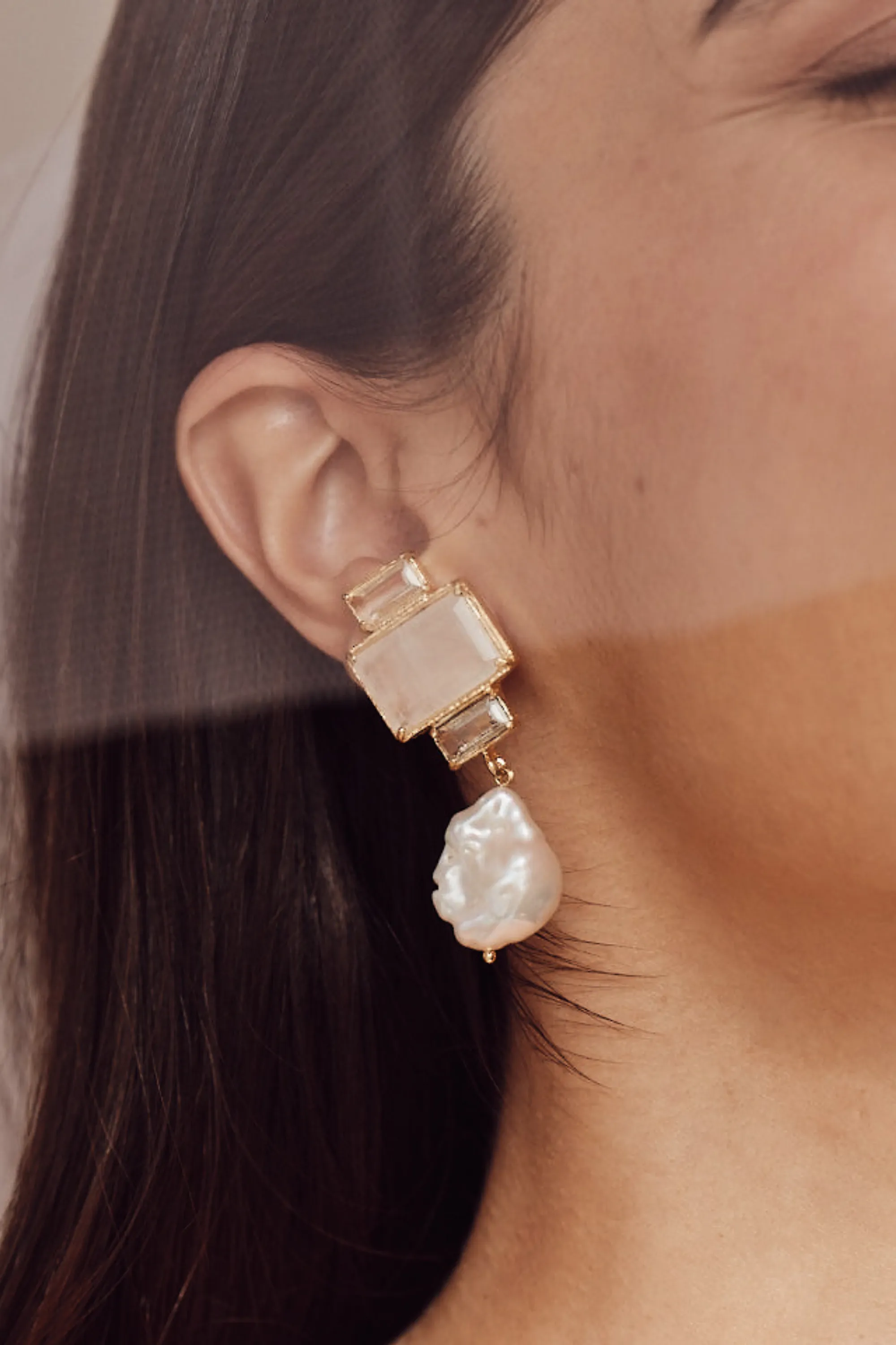 Bambina Earrings White