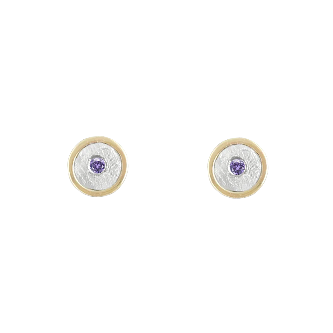 BIRTHSTONE 14K GOLD STUD EARRINGS - CUSTOM