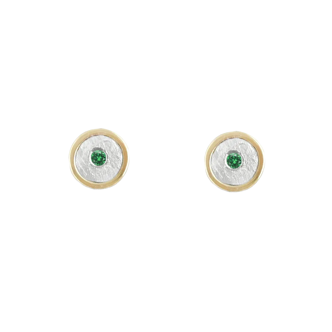BIRTHSTONE 14K GOLD STUD EARRINGS - CUSTOM