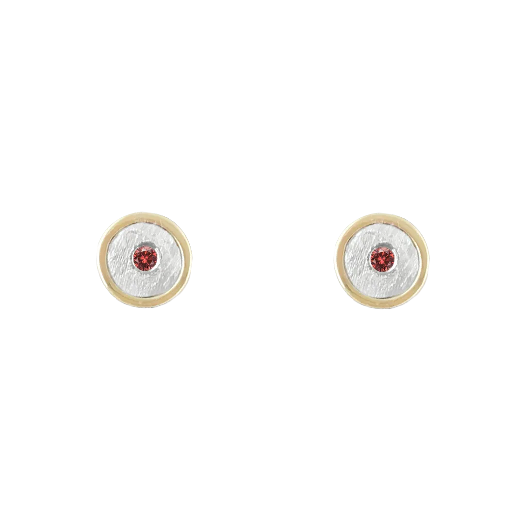 BIRTHSTONE 14K GOLD STUD EARRINGS - CUSTOM