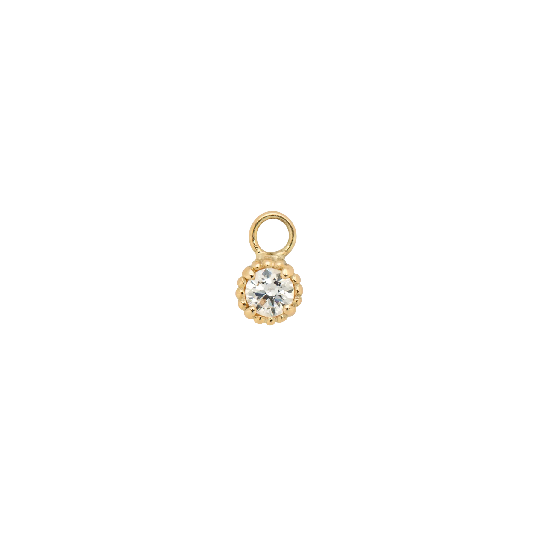Birthstone Earring Charm 14K