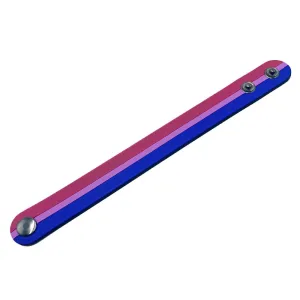 Bisexual Striped Rubber Bracelet