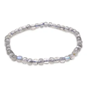 Bracelet Labradorite AA  cube 4x4 mm