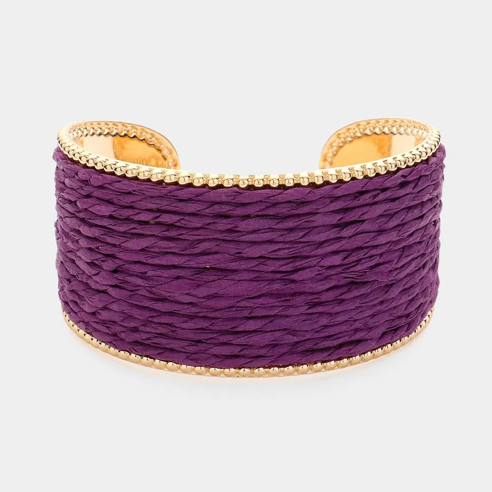 Bracelet Raffia Cuff