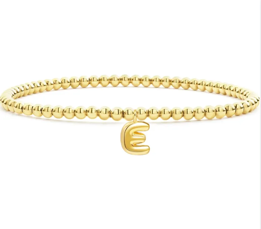 Bubble initial bracelets