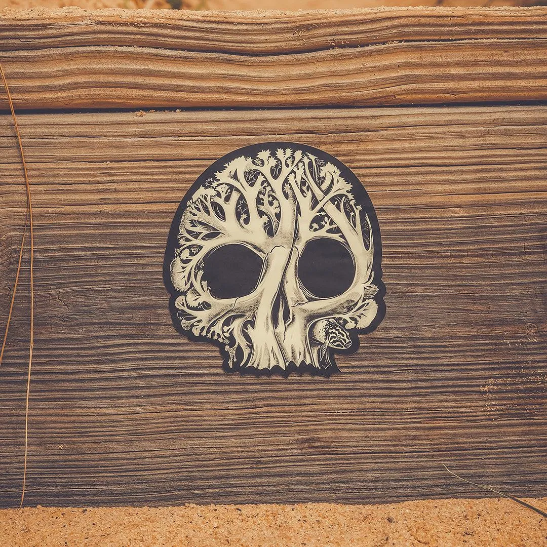 CC X WHOI Coral Skull Sticker