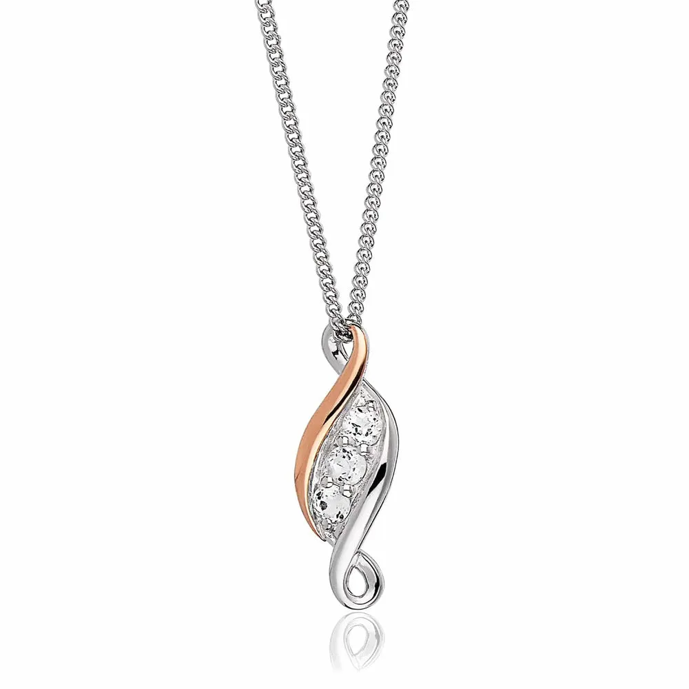 Clogau Past Present Future Silver Pendant 3SPPFP