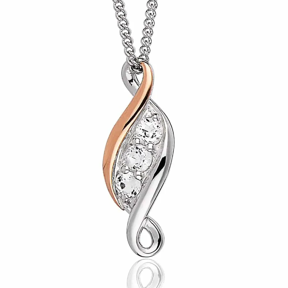 Clogau Past Present Future Silver Pendant 3SPPFP