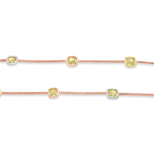 Colored Diamond Estate Necklace