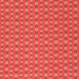 Coral Stitchy Dots